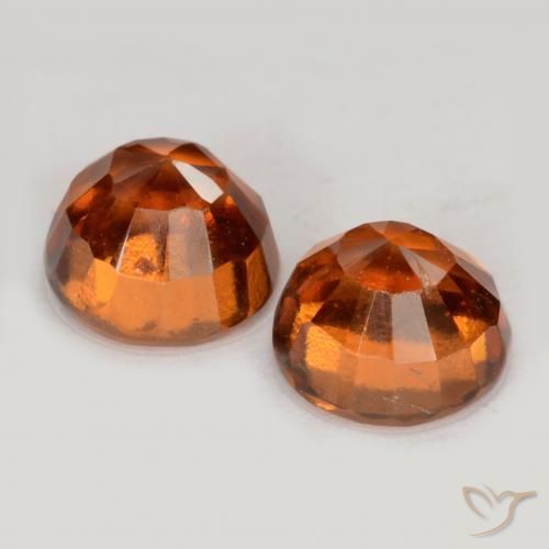 Gemme di Granato hessonite Arancione Ambra naturale da 2.53 ct, Rotondo, VS