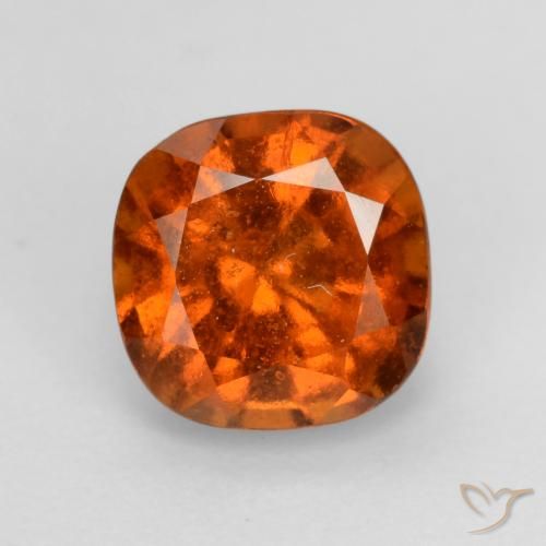2.03ct Naturale Arancia Fuoco Granato hessonite, Cuscino, VS-SI