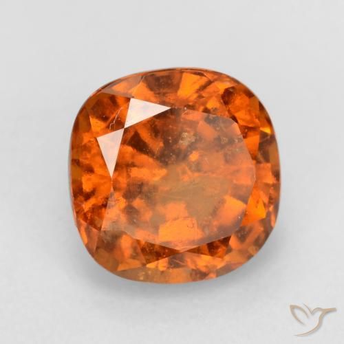 Granato hessonite Arancio medio-scuro naturale da 2.00 ct, Cuscino, VS-SI