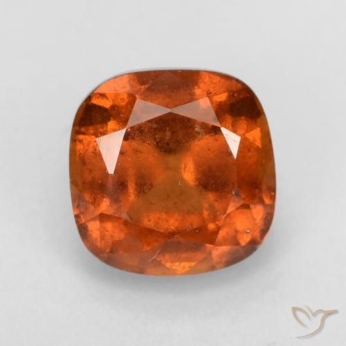 2.08ct Naturale Arancio Medio Granato hessonite, Cuscino, VS-SI