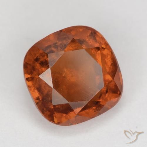Granato hessonite Arancione scuro naturale da 2.13 ct, Cuscino, VS-SI