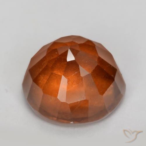 Granato hessonite Arancione scuro naturale da 2.87 ct, Rotondo, VS-SI