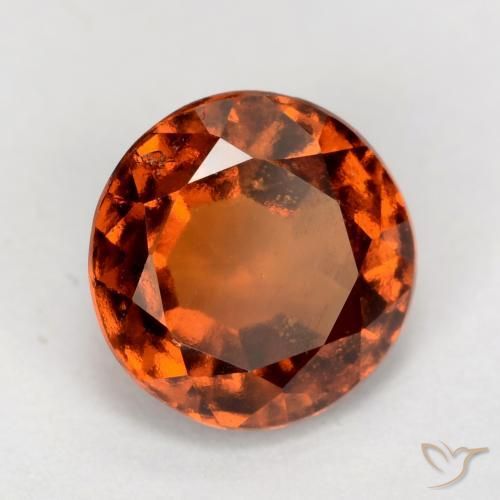 Granato hessonite Arancione Ambra naturale da 2.10 ct, Rotondo, VS