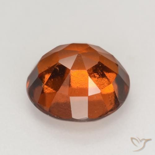 Granato hessonite Arancione Ambra naturale da 2.10 ct, Rotondo, VS