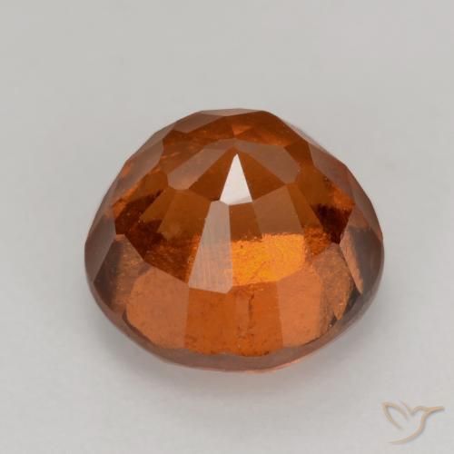 Granato hessonite Arancione scuro naturale da 2.12 ct, Rotondo, VS-SI