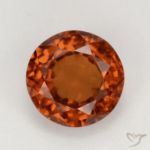 2.02ct Naturale Arancione Ambra Granato hessonite, Rotondo, VS-SI