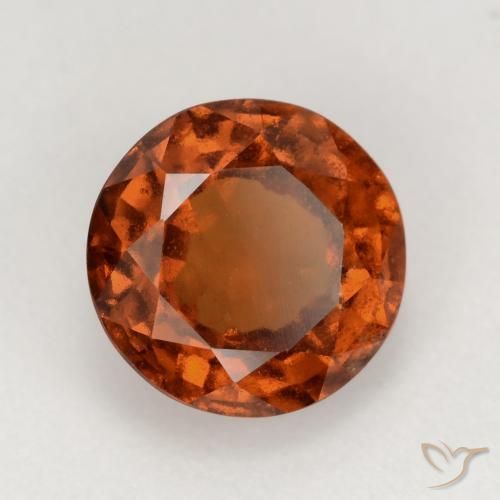 Granato hessonite Arancione Ambra naturale da 2.02 ct, Rotondo, VS-SI