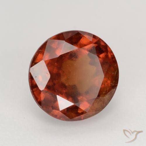 Granato hessonite Arancione scuro naturale da 1.75 ct, Rotondo, VS-SI