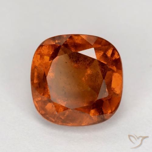 Granato hessonite Arancione scuro naturale da 2.06 ct, Cuscino, VS-SI