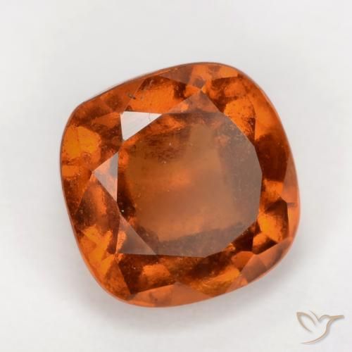 Granato hessonite Arancione rossastra naturale da 2.19 ct, Cuscino, VS