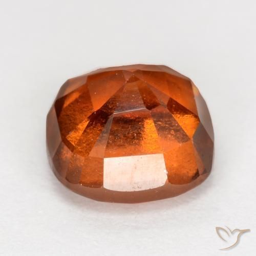Granato hessonite Arancione rossastra naturale da 2.19 ct, Cuscino, VS