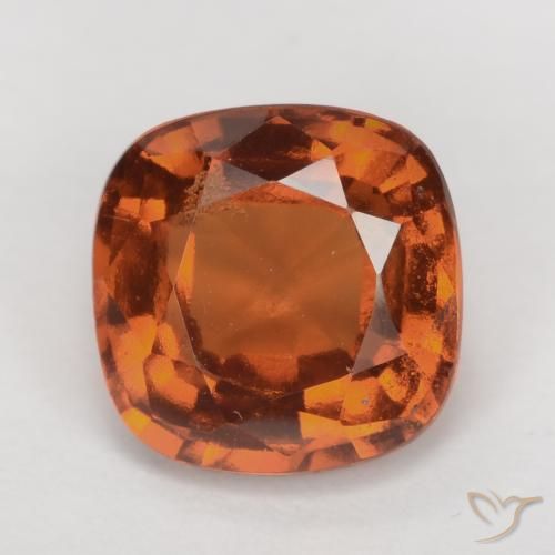 2.02ct Naturale Arancio medio-scuro Granato hessonite, Cuscino, VS