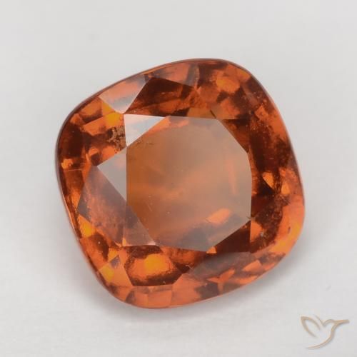 Granato hessonite Arancio medio-scuro naturale da 2.02 ct, Cuscino, VS
