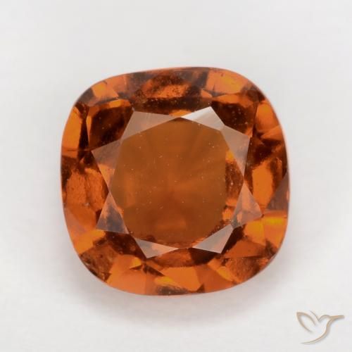 2.03ct Naturale Arancione scuro Granato hessonite, Cuscino, VS-SI