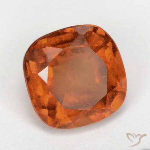 Granato hessonite Arancione rossastra naturale da 1.99 ct, Cuscino, VS-SI