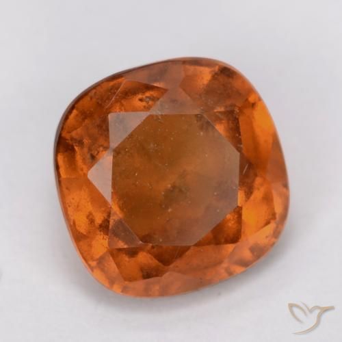 Granato hessonite Arancio medio-scuro naturale da 2.00 ct, Cuscino, VS-SI