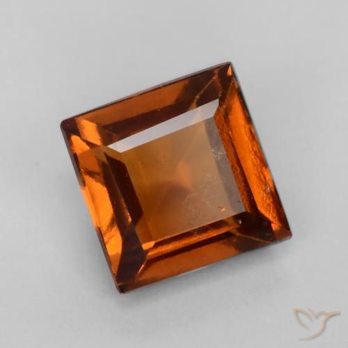 Granato hessonite Arancione Ambra naturale da 1.24 ct, Quadrato, VS-SI
