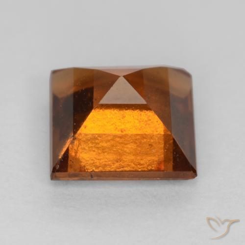 Granato hessonite Arancione scuro naturale da 1.32 ct, Quadrato, VS-SI
