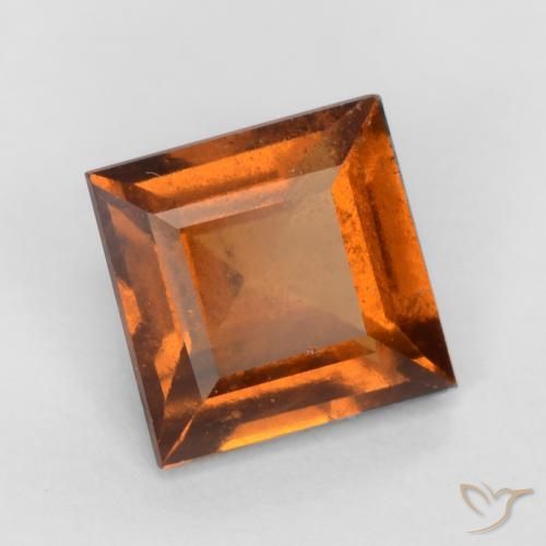 Granato hessonite Arancione Ambra naturale da 1.31 ct, Quadrato, VS-SI