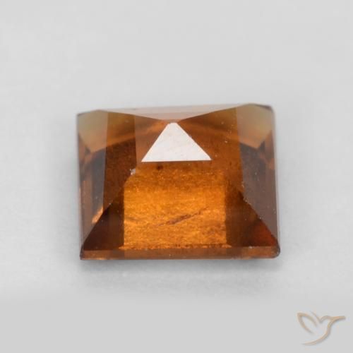 Granato hessonite Arancione Ambra naturale da 1.31 ct, Quadrato, VS-SI