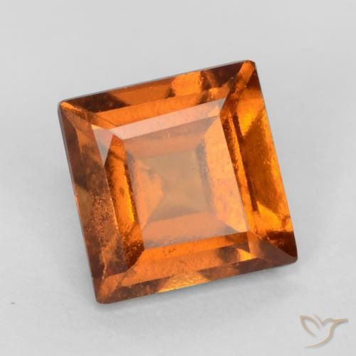 Granato hessonite Arancio Medio naturale da 1.16 ct, Quadrato, VS-SI