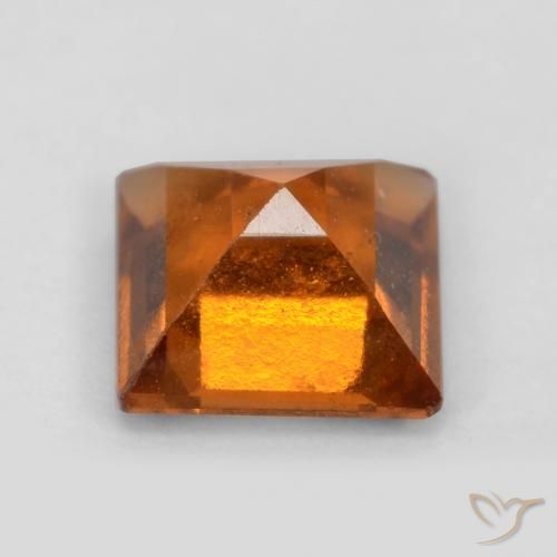 Granato hessonite Arancio Medio naturale da 1.16 ct, Quadrato, VS-SI