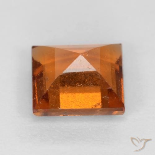 Granato hessonite Arancione scuro naturale da 1.33 ct, Quadrato, VS-SI