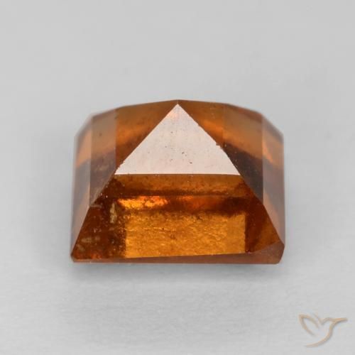 Granato hessonite Arancione scuro naturale da 1.43 ct, Quadrato, VS-SI