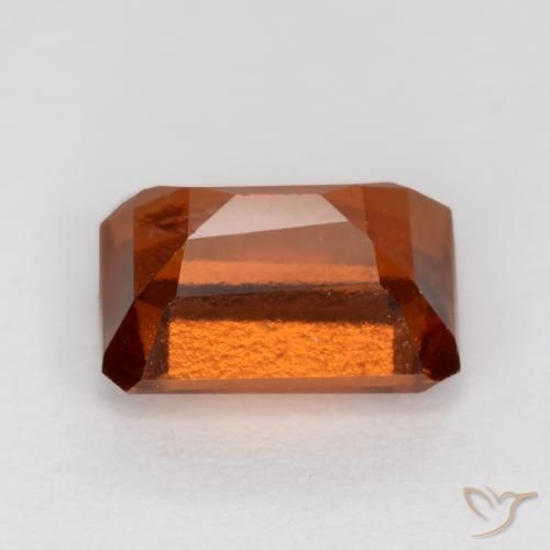 Granato hessonite Arancione Ambra naturale da 1.29 ct, Ottagonale / Taglio smeraldo, VS-SI