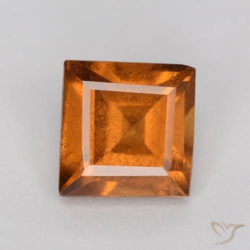 0.91ct Naturale Arancio medio-scuro Granato hessonite, Quadrato, VS