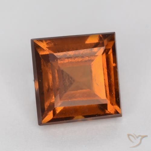 Granato hessonite Arancione Ambra naturale da 1.44 ct, Quadrato, VS