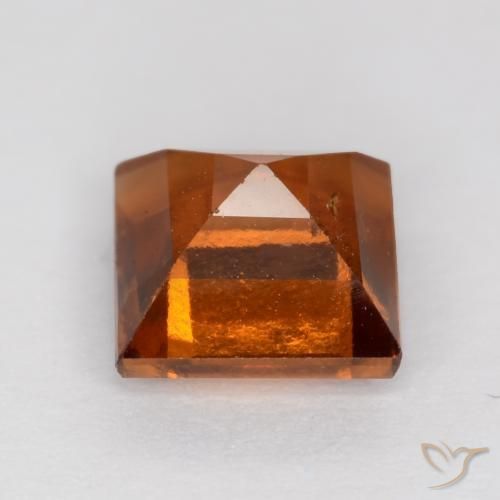 Granato hessonite Arancione Ambra naturale da 1.44 ct, Quadrato, VS