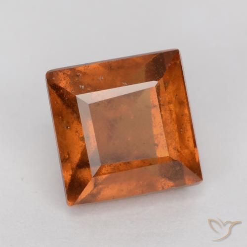 Granato hessonite Arancione Ambra naturale da 1.68 ct, Quadrato, SI