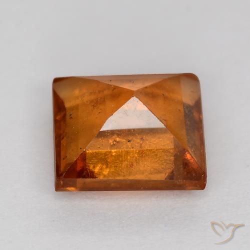 Granato hessonite Arancio medio-scuro naturale da 1.26 ct, Quadrato, SI