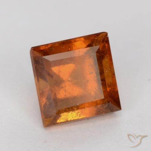 Granato hessonite Arancio medio-scuro naturale da 1.00 ct, Quadrato, SI
