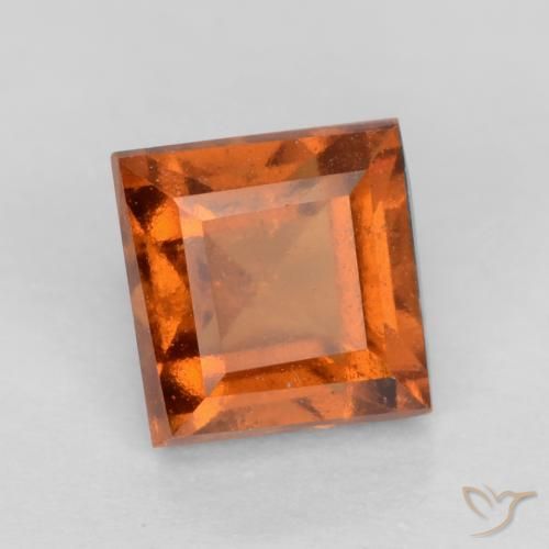 Granato hessonite Arancio medio-scuro naturale da 1.13 ct, Quadrato, VS