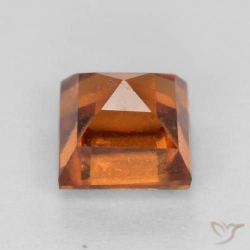 Granato hessonite Arancio medio-scuro naturale da 1.13 ct, Quadrato, VS