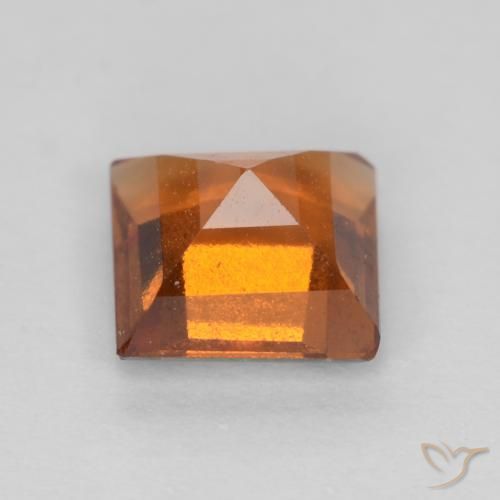 Granato hessonite Arancio medio-scuro naturale da 1.12 ct, Quadrato, VS