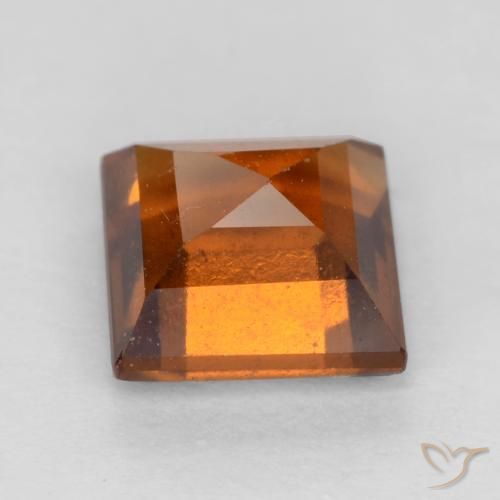 Granato hessonite Arancione scuro naturale da 1.32 ct, Quadrato, VS