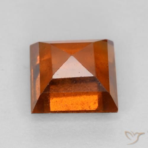 Granato hessonite Arancione Ambra naturale da 1.41 ct, Quadrato, VS-SI