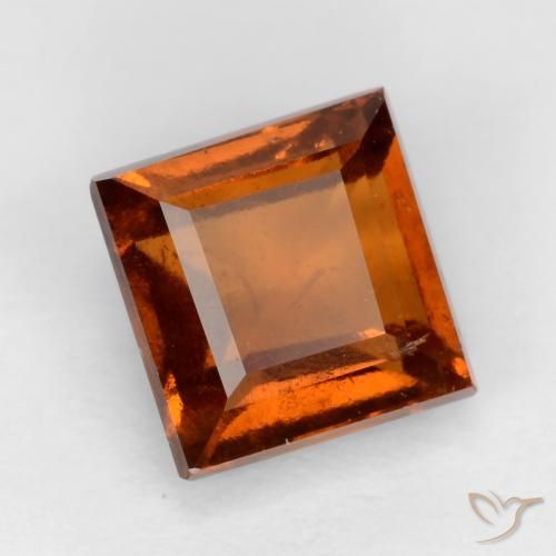 Granato hessonite Arancione Ambra naturale da 1.50 ct, Quadrato, VS