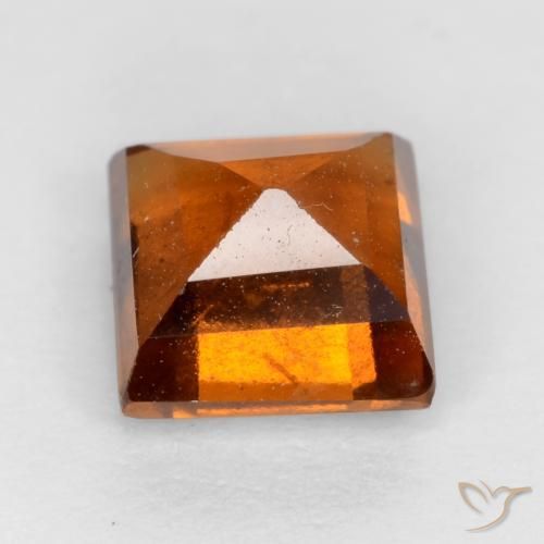 Granato hessonite Arancione Ambra naturale da 1.50 ct, Quadrato, VS