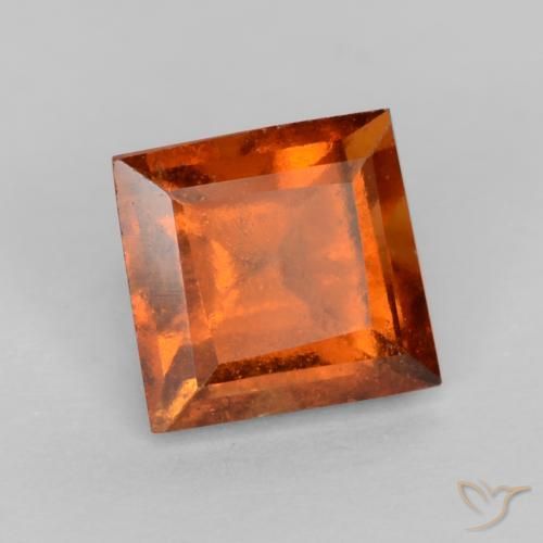 Granato hessonite Arancio medio-scuro naturale da 0.97 ct, Quadrato, VS-SI