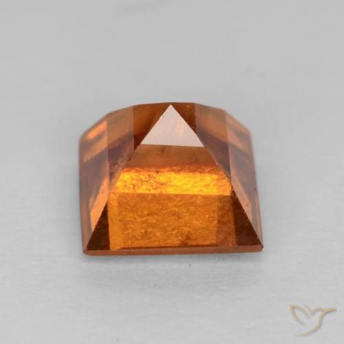 Granato hessonite Arancio medio-scuro naturale da 0.97 ct, Quadrato, VS-SI