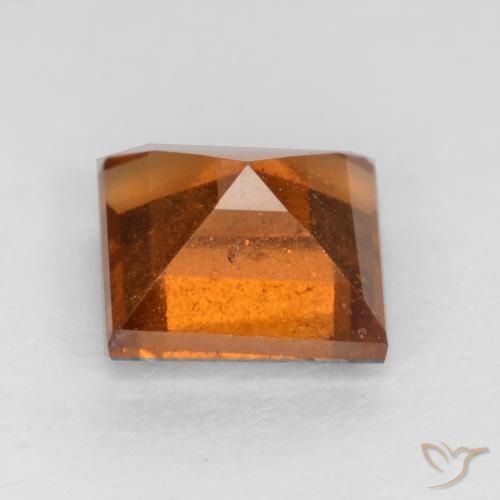 Granato hessonite Arancio medio-scuro naturale da 1.17 ct, Quadrato, VS-SI