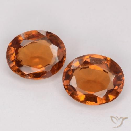 2.78ctw Naturale Arancio medio-scuro Granato hessonite, Ovale, VS