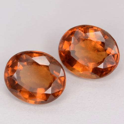 Granato essonite naturale arancione da 4,63 ct, taglio ovale, VS