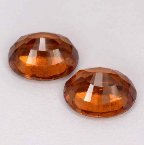 Granato essonite naturale arancione da 4,63 ct, taglio ovale, VS