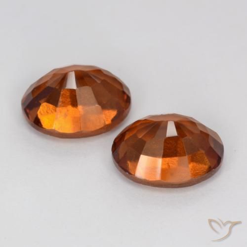 Gemme di Granato hessonite Arancione Ambra naturale da 3.82 ct, Ovale, VS-SI
