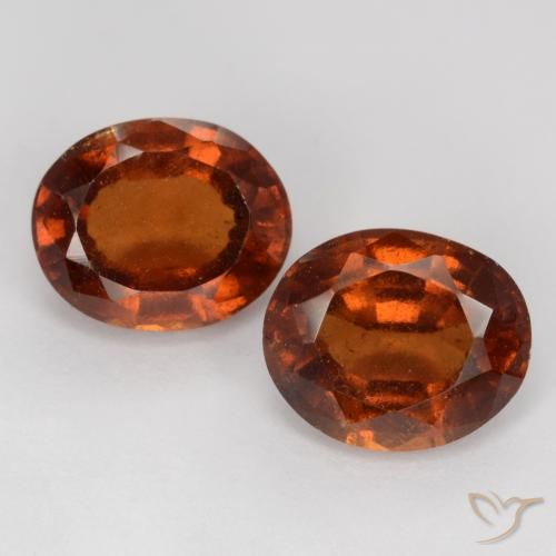 Granato essonite naturale arancione da 4,64 ct, taglio ovale, VS-SI
